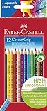 Faber-Castell 112412 - Buntstifte Colour Grip, 12er Kartonetui