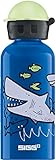 Sigg Kinder Trinkflasche SIGG Sharkies, Kinder Trinkflasche, 0.4 L, Auslaufsicher, BPA Frei, Aluminium, Blau, Mehrfarbig, 0.4, 8624.90